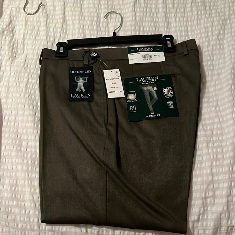 Lauren Ultraflex Taupe Dress Pants NWT